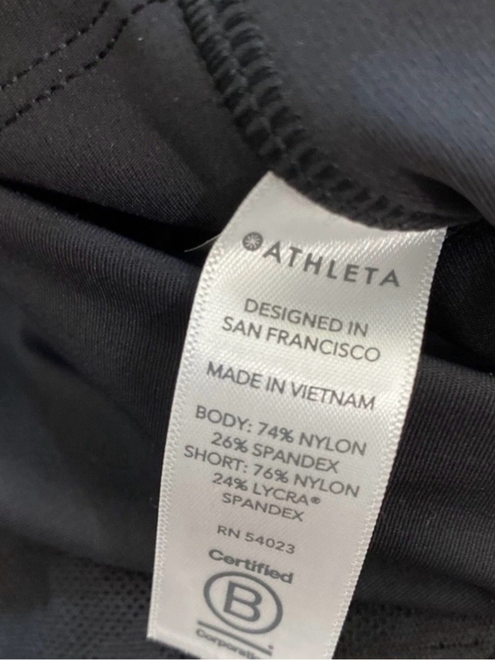 Athleta Women’s XXS Phenom Camo Black Athletic Fitness Leggings Breathable NWOT - Picture 11 of 11